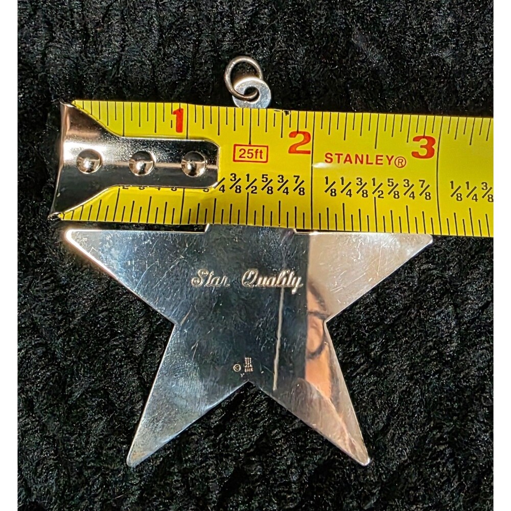 Vintage Mid-Late 20th Century James Avery Sterling Silver Star Pendant/Ornament - Picture 7 of 8